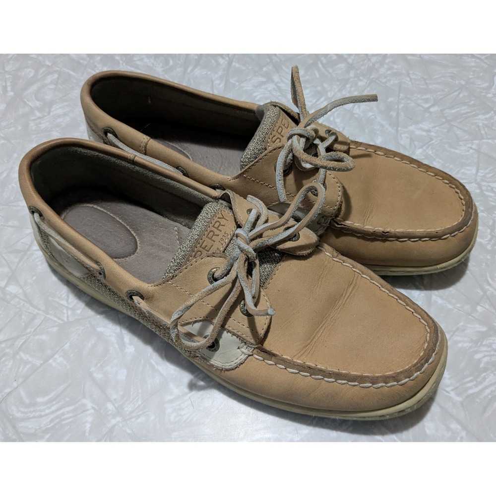 Sperry‎ Top-Sider Bluefish Tan Leather Boat Shoes Womens 9M